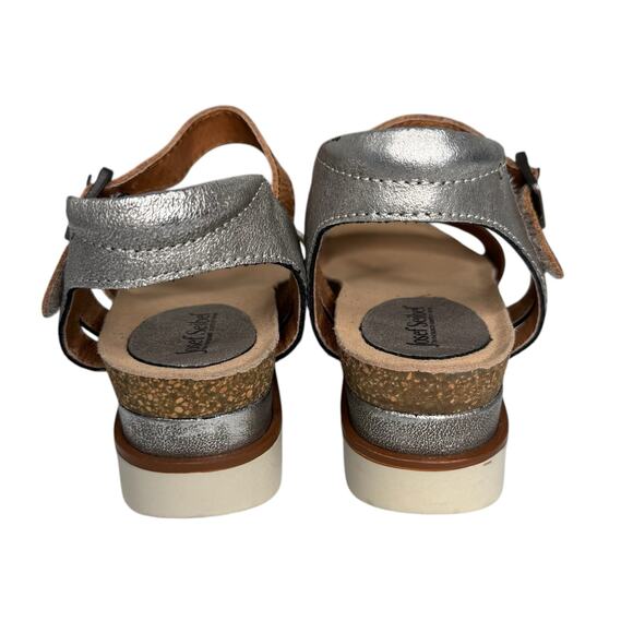 Josef Seibel Clea Platform Sandals - Metallic Silver - Size 36 (US 6.5) - Picture 4 of 10